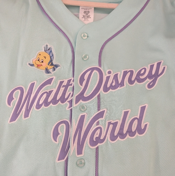 NWT Ariel Baseball Jersey Shirt 2025 Walt Disney World WDW Little Mermaid XL - Picture 12 of 12